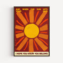 Feel The Sun on Your Skin (Red)