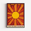 Feel The Sun on Your Skin (Red)