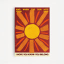 Feel The Sun on Your Skin (Red)